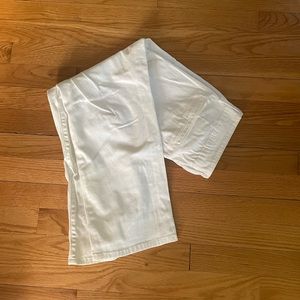 NYDJ white cotton blend crop jeans size 8